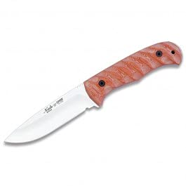 NIETO - 2058-O Cuchillo Miguel Nieto modelo COYOTE. Mango de Micarta naranja. Hoja: 11 cm. Funda de piel. Herramienta...