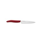 KYOCERA Cuchillo para Uso Universal 11 cm FK Series Cocinero, cerámica, Rojo, 22.4x2.7x1.7 cm