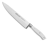 Arcos Serie Riviera Blanc, Cuchillo Cocinero, Hoja de Acero Inoxidable Forjado Nitrum 200 mm, Mango de Polioximetileno,...