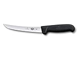 Victorinox Fibrox Cuchillo de cocina de 15 cm para deshuesar de color negro, 5.6503.15