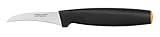 Fiskars Cuchillo para pelar, Hoja curvada, Longitud total: 19 cm, Acero de calidad/Plástico, Functional Form, 1014206