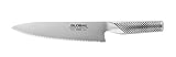 Global Knives G-22 - Cuchillo de pan festoneado con hoja de 20 cm, acero inoxidable CROMOVA 18