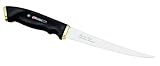 Marttiini 903410 - Cuchillo para filetear (10 cm, Mango de Caucho, Vaina de Cuero)