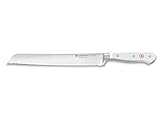 WÜSTHOF Cuchillo de pan Classic White (1040201123), hoja de 23 cm, inoxidable, hoja de sierra extremadamente afilada...