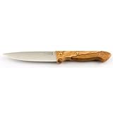 PALLARES SOLSONA Cuchillo Cocina con hoja de 12 cm de Acero Inoxidable y mango mango de madera Olivo