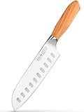 Hannah's Homebrand® Cuchillo Santoku extremadamente afilado – Cuchillo japonés y cuchillo para sushi – Un cuchillo...