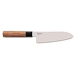 Kai - Cuchillo Santoku MGR-0170S, 17 cm, Color marrón