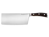 Wusthof Ikon (1010531818) - Cuchillo de Chef Estilo Chino, Hoja de 18 cm, Forjado, Virola Doble, Acero de Calidad, Mango...