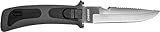 Cressi RC555000 VIGO - Cuchillo de buceo, color negro y gris