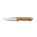 Cuchillo de Cocina PALLARES, Mango de Olivo, Acero Carbono, 10cm.