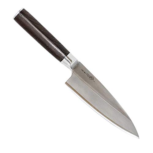 Totiko Japan Knives - Cuchillo de cocina japonés, profesional, DEBA Sakai, 16,5 cm, 5 pulgadas