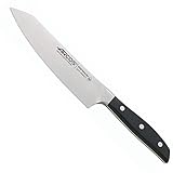 Arcos Serie Manhattan - Cuchillo Santoku de tipo asiático, hoja de acero inoxidable forjado de nitrógeno, 190 mm,...