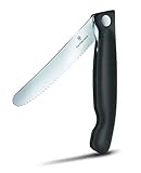 Victorinox Swiss Classic 6.7833.FB - Cuchillo para verduras (hoja dentada, apto para lavavajillas), color negro