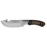 iFIELD Cuchillo desollador Camper EL29015, Mango Stamina Decorada, Hoja Acero INOX de 10,5 cms, Largo Total 22,5 cms,...