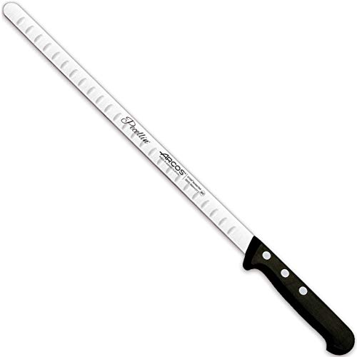 Pecellín Cuchillo Jamonero de 29 cm con Hoja Flexible Alveolados Acero Inoxidable NITRUM Proteccion Bacteriana...