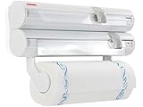 Leifheit Portarrollos de pared Rolly Mobil ComfortLine con portarrollos extraíble, sujeta rollos de cocina,...