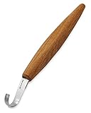 BeaverCraft Cuchillo de gancho para tallar cuchara SK5 de 2 pulgadas – afilar doble cara curvada para tallar cucharas...
