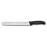 Victorinox Küchen Schinkenmesser Swissclassic Kullen Geschenksch Cuchillo, Hombre, Negro, Medium