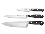 Wusthof Classic (1120160301) - Juego de Cuchillos, 3 Piezas, Incluye un Cuchillo de Chef (Hoja de 20 cm), un Cuchillo...