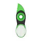 OXO Good Grips - Cortador, pelador y abridor de aguacate 3 en 1, color verde