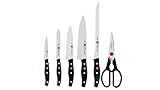 Zwilling TWIN POLLUX - Set de 5 cuchillos y tijera doméstica multiusos, color negro