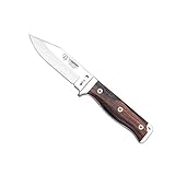 Cudeman Cuchillo 295-M* MT-1 Hoja de Acero Inoxidable MoVa 1.4116 de 11 cm y empuñadura de micarta Negra de 11,5 cm...