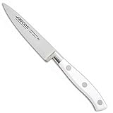 Arcos Serie Riviera Blanc, Cuchillo Mondador, Hoja de Acero Inoxidable Forjado Nitrum 100 mm, Mango de Polioximetileno,...