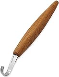 BeaverCraft, Cuchillo de Gancho para Tallar Cucharas SK5 5cm - Cuchillo para Tallar Madera Curvo de Doble Cara para...