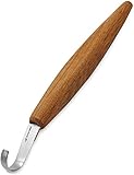 BeaverCraft, Cuchillo de Gancho para Tallar Cucharas SK5 5cm - Cuchillo para Tallar Madera Curvo de Doble Cara para...