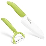 KYOCERA Gift Set GR - Cuchillo Profesional y pelador, Mango Color Verde