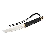 Herbertz Cuchillo Tanto, acero 420, envoltura de cordón, funda de piel, multicolor, talla única