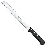 Arcos Serie Universal, Cuchillo Panero, Hoja de Acero Inoxidable Nitrum 250 mm con alveolos, Mango de Polioximetileno,...