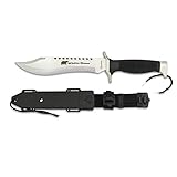 Albainox Cuchillo de Supervivencia White Bear Hoja de Acero INOX de 18 cm.