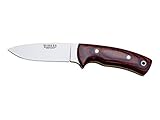 Joker CR25 Outdoor Cuchilleria CR25-Cuchillo Montero, cachas de Madera roja prensada, Hoja de 10 cm, Unisex, Multicolor