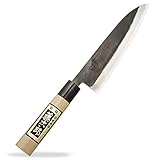 Tojiro Cuchillo Japones - Cuchillos de Cocina Profesionales - Acero Shirogami - Cuchillo Chef para Carne Pescado y...