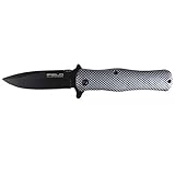 iFIELD Navaja Deportiva asistida Basic EL29029, Hoja Negra de Acero INOX de 9 cm, Clip portacinturón, Mango de...