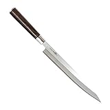 Totiko Japan Knives, Cuchillo de cocina japonés profesional, Sashimi Yanagiba Sakai 24 cm - 8,5 pulgadas