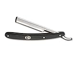 Navaja Afeitar barbero Alemana BÖKER BARBERETTE Black con Hoja de Acero Inoxidable de 7,5 cm y sintético Negro de 16...