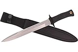 Muela Cuchillo SCORPION-26W hoja de acero MoVa de 26 cm y empuñadura de goma para Caza, Pesca, Supervivencia y...