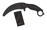 Cuchillo Entrenamiento Karambit Negro Hoja 10,6 para entrenar artes marciales, dummy, airsoft, paintball, practicar ,...