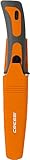 Cressi Vigo Knife Cuchillos de Buceo, Unisex-Adult, Naranja/Gris Hoja Plata, One Size