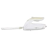 Clatronic EM 3062 Cuchillo Eléctrico Dentado, 150 W, Acero Inoxidable, Blanco