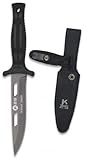 Cuchillo botero K25 Black Coated Hoja 12,4 cm para Caza, Pesca, Camping, Outdoor, Supervivencia y Bushcraft K25 32193 +...