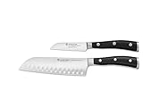 Wusthof Classic Ikon (1120360201) - Juego de Cuchillos, 2 Piezas, Incluye un Cuchillo Santoku (Hoja de 17 cm) y un...