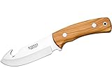 Joker CO56 Skinner Cuchilleria CO56-Cuchillo desollador, cachas en Madera de Olivo, Hoja INOX de 12 cm, Unisex,...