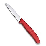 Victorinox Swiss Classic Cuchillo, Acero Inoxidable, Rojo, Mediano