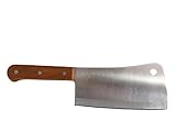 Cuchillo de carnicero/hacha/carne con mango de madera hacha aprox 380 gramos aprox 28 cm de largo