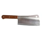 Cuchillo de carnicero/hacha/carne con mango de madera hacha aprox 380 gramos aprox 28 cm de largo