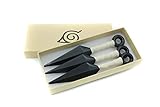 HOODBRO Set de 3 Kunai Naruto Shippuden Ninja Cosplay Accesorios Juguete de Plástico
