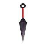 JINJIANG Anime-Naruto Cuchillos Kunai de Plástico Portátiles Accesorios para Cosplay 26cm (Rojo)